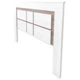 Pack Cabecero de 160 x 120 cm + 2 Mesitas de Noche, Colores Andersen y Pino Gris (para Cama de 135-140 o 160) – Meyvaser