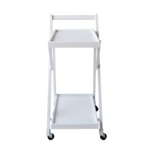 Camarera Plegable con Ruedas 65x40x85 Blanco - ¡Práctica y Elegante!