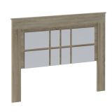 Pack de Dormitorio con Cabecero de 160 x 120 cm + 2 Mesitas de Noche + Sinfonier | Color Cambria y Blanco