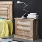 Pack de Dormitorio con Cabecero de 160 x 120 cm + 2 Mesitas de Noche + Sinfonier | Color Cañón (para Cama de 135-140 o 160)