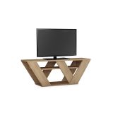 Mueble de TV Moderno con Estantes en Color Roble 110x30x40 cm - Soporte de TV Elegante para Salón